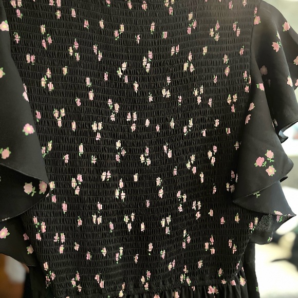 Kate Spade long black floral dress. Size 10. - Picture 5 of 8